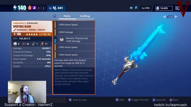 Spectral Blade Review [XBOX] | Fortnite Save the World | TeamVASH смотреть онлайн