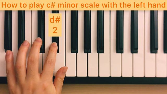 Piano Lesson 90: How to play c# (sharp) / d♭ (flat) minor scale with the left hand 15 times tutoria смотреть онлайн