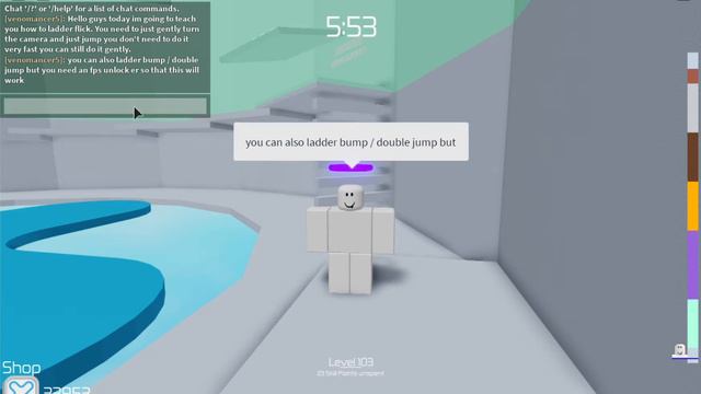 Ladder flick tutorial /double jump tutorial- |Roblox| Tower of Hell смотреть онлайн