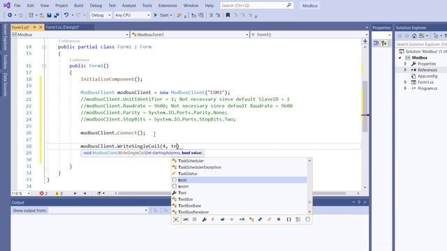 Create the Modbus Master GUI in 10 Minutes using EasyModbus Library смотреть онлайн