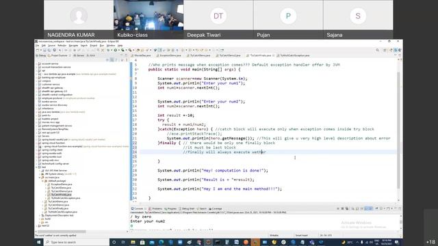 Exception Handling in Core Java смотреть онлайн