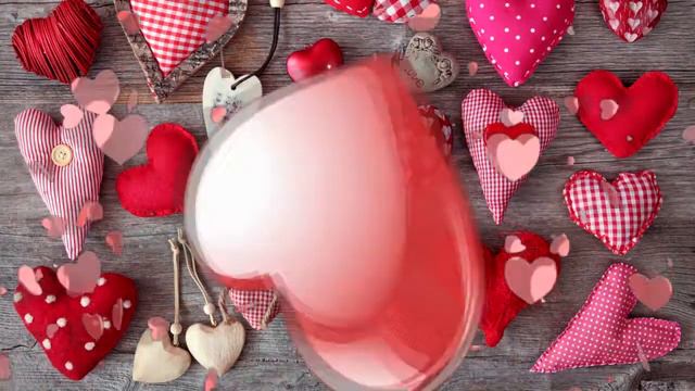 С Днём Святого Валентина! Красивое поздравление на 14 февраля. С Днём влюблённых. смотреть онлайн