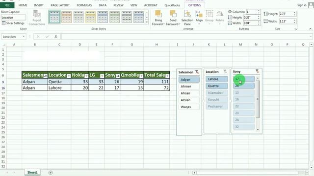 Microsoft excel 2013 - Slicer Urdu/hindi смотреть онлайн