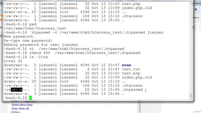 Examples of .htaccess - web directory password protected смотреть онлайн