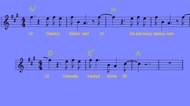Anna M - Czerwone Gitary [nuty i akordy] смотреть онлайн