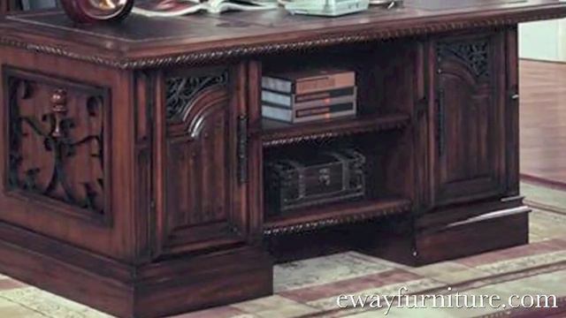 Parker House Barcelona Office Furniture Writing Desk Executive Desk Spanish Revival Style смотреть онлайн
