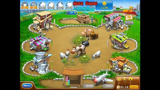 Farm Frenzy Pizza Party only GOLD Russian Road 1 (level 60) Веселая ферма Печем пиццу Русская 1 смотреть онлайн