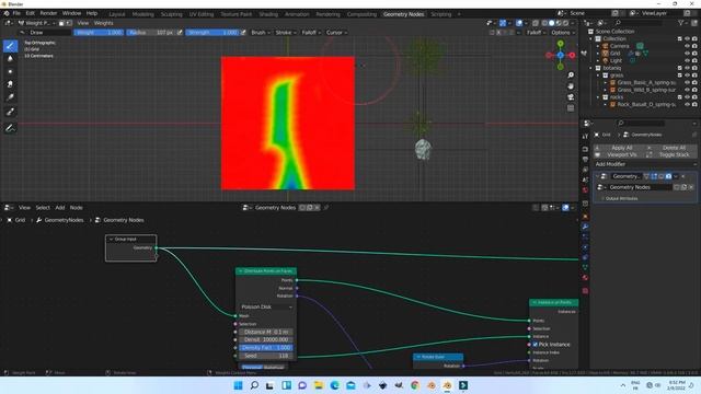 blender tutorial-Geometry nodes fields blender 3.0 tutorial |grassfield смотреть онлайн