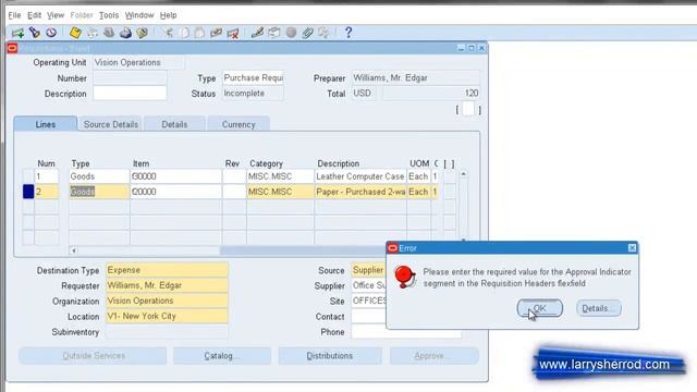PO Purchase Requisitions Using Catalogs, Oracle Applications Training смотреть онлайн