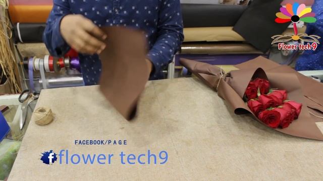 Flower wrapping, How to wrap roses hand bouquet // 11 Roses wrapping смотреть онлайн