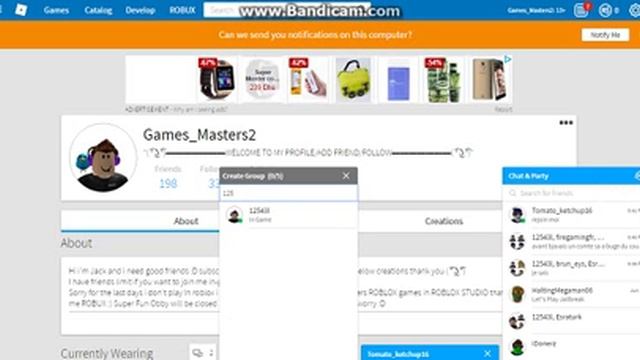 How to make a Party Chat in ROBLOX! смотреть онлайн