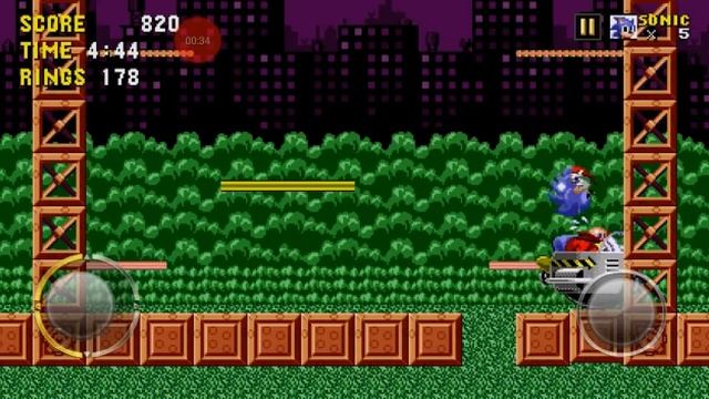 Sonic 1 classic - как победить Еггмана в уровне SPRING YARD ZONE act 3 смотреть онлайн