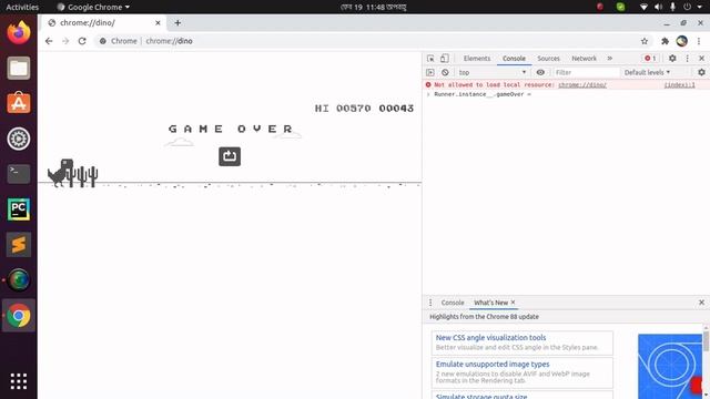 Hacking Chrome Dinosaur game in 5 minutes смотреть онлайн