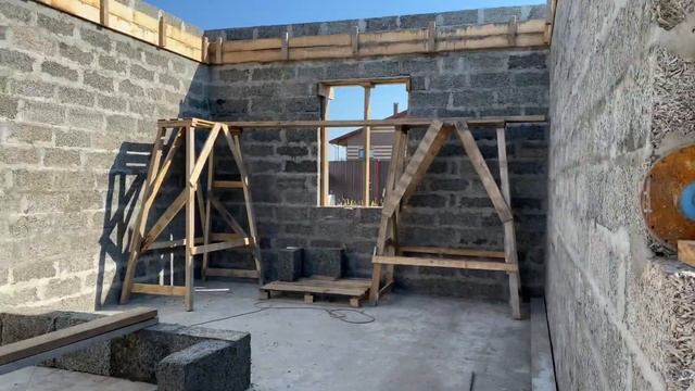 Первый этаж готов/армопояс/планировка/ЖБ плиты перекрытия/часть 3 смотреть онлайн