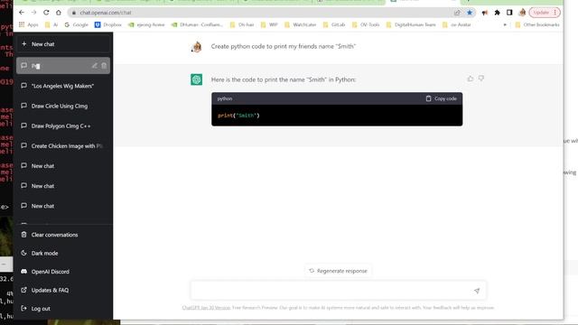 Writing simple python code using chat-GPT . chat-Gpt 로 간단한 파이턴 프로그램 만들기 смотреть онлайн