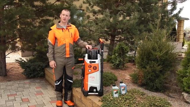 Мощная мойка высокого давления STIHL RE 170 plus смотреть онлайн