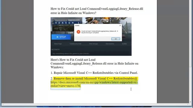 Fix Could not Load CommonEventLoggingLibrary_Release.dll error in Halo Infinite on Windows 11/10 смотреть онлайн