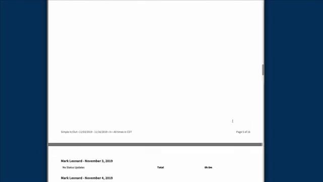 Simple In/Out: Print/PDF Report смотреть онлайн
