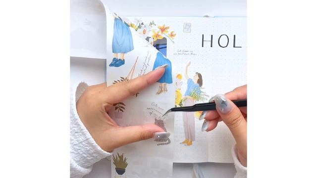 ASMR Aesthetic Journaling | Journal with me | The Washi Tape Shop смотреть онлайн