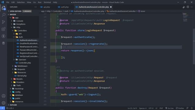 Sanctum - Bearer Token | Laravel REST API Tutorial | Part 14 смотреть онлайн