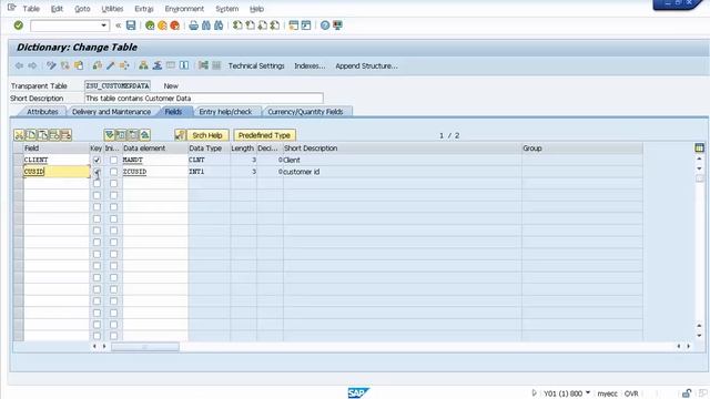 How to Create Table in ABAP in SAP -SE11 Data Dictionary - Intact Abode смотреть онлайн