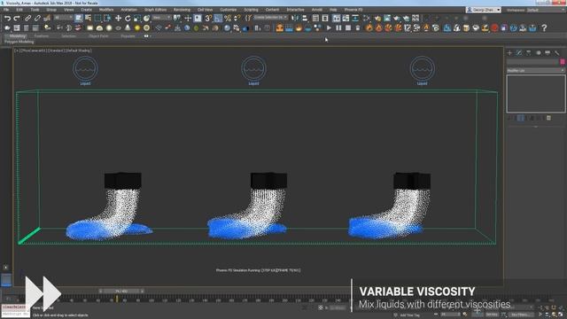 Phoenix FD 3.10 for 3ds Max – Variable Viscosity смотреть онлайн