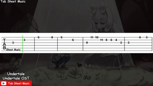 Undertale OST - Undertale Guitar Tutorial