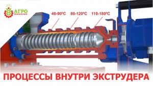 Показываем наглядно как происходит экструдирование кормов. ХИМИЯ и ФИЗИКА процесса.