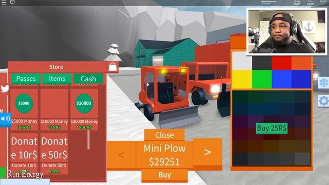 RIDING SANTA'S SLEIGH!! - Roblox Snow Shoveling Simulator смотреть онлайн