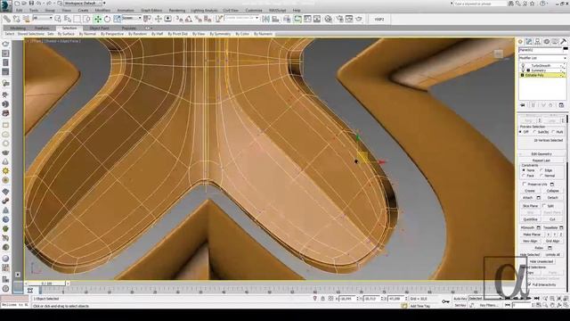 3D моделирование детских сережек в 3D Max Ювелирные изделия. смотреть онлайн