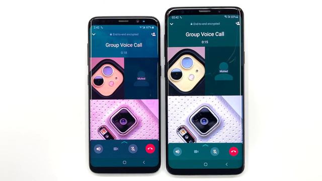 Samsung Galaxy S8 & S9 Plus WhatsApp Incoming Group Call (Android 9 vs Android 10) смотреть онлайн