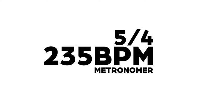235 BPM Metronome 5/4 смотреть онлайн