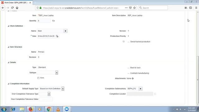 Oracle Fusion Cloud Manufacturing Basic Work Order Scenario (V4) #Oracle #OracleFusion Manufacturin смотреть онлайн