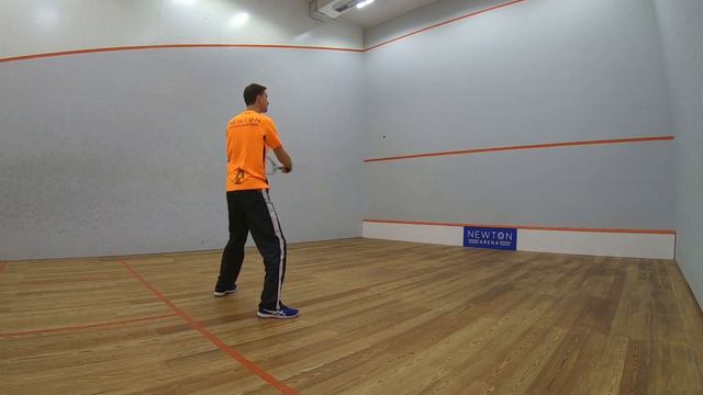 Cквош:упражнение "Бабочка" с разных ракурсов+замедленная съемка.Butterfly drill in squash. смотреть онлайн