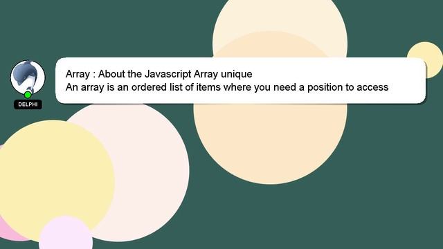 Array : About the Javascript Array unique смотреть онлайн