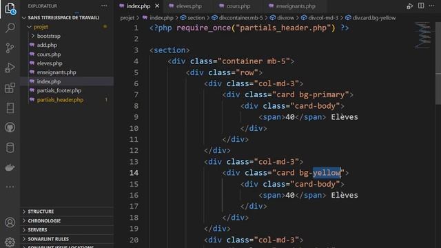 Comment Structurer un projet html, Css & Php . Part 1 смотреть онлайн