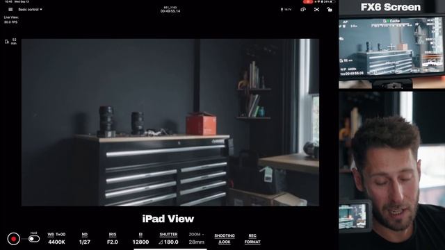 Sony FX3/FX6/FX30 IPhone +iPad VIDEO CONTROL+MONITOR APP