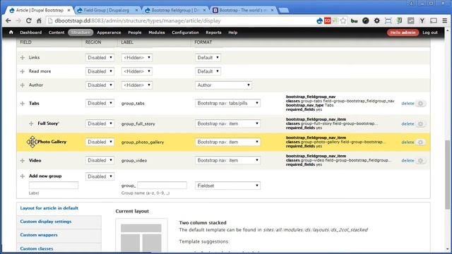 Drupal Bootstrap - 23 - Creating Bootstrap Tabs with Field Group Module смотреть онлайн