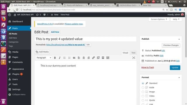 Wordpress JSON REST API Tutorial for beginners(#12) Delete post using Basic Auth and wp_remote_post смотреть онлайн