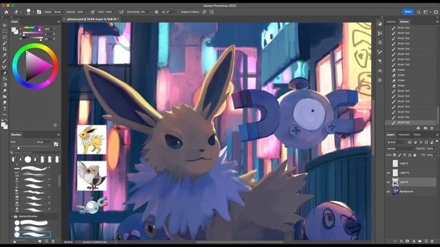 Fluoresce | SPEEDPAINT | Photoshop CC смотреть онлайн