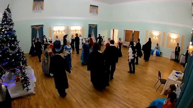 Бал. Омск. Галианта. Исторические бальные танцы. Контрданс Прихоть мистера Бевериджа. смотреть онлайн
