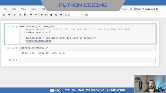 Converting roman numerals using Python - Beginner Python Coding Project смотреть онлайн