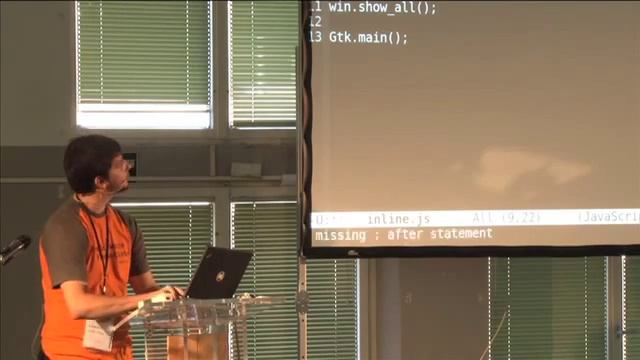 Javascript, the GNOME way (JSConf EU 2011) смотреть онлайн