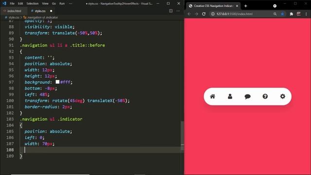 Animated Menu Indicator using CSS & Javascript | CSS Hover indicator смотреть онлайн
