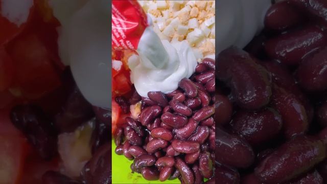 Салат с куриной грудкой и фасолью?? #вкусныйрецепт #еда #food #салат #salad #пп #фасоль #курица смотреть онлайн