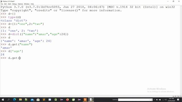 Dictionary in Python смотреть онлайн