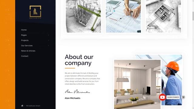 Buildify Construction WordPress Theme Michael Harta смотреть онлайн