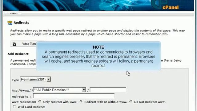 Creating a URL Redirect - via cPanel's X3 Skin смотреть онлайн