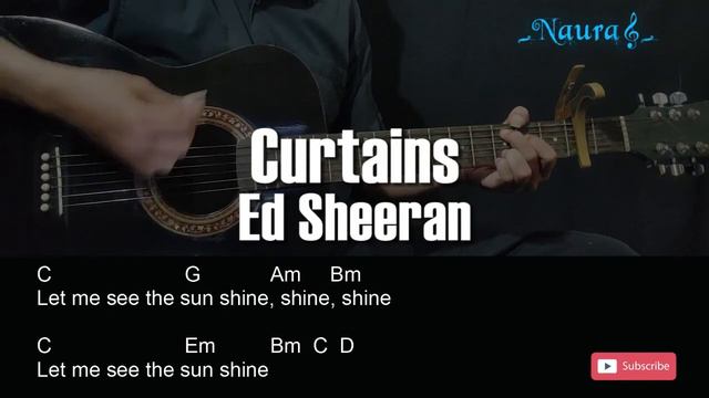Ed Sheeran - Curtains Guitar Chords Lyrics смотреть онлайн