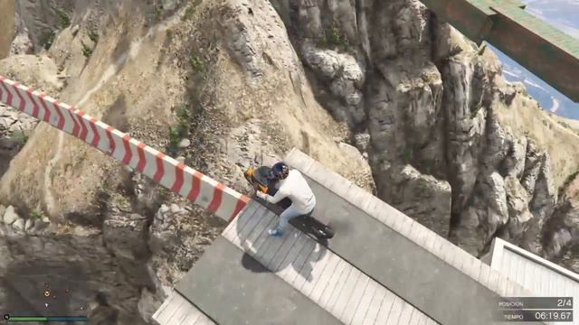 GTA 5 OLINE PS4 Carrera Motos (Bike Ultra hard) Dinka Double T GTA V ONLINE смотреть онлайн